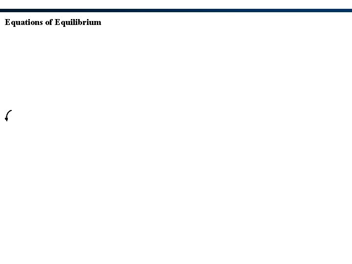 Equations of Equilibrium 