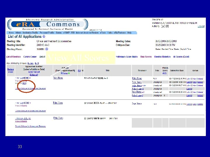 Link to Pop-up to View All Scores 33 