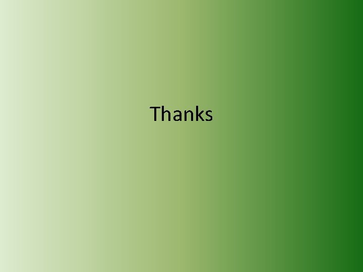 Thanks 