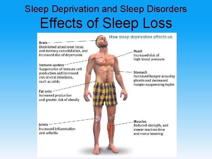 Sleep Deprivation and Sleep Disorders Effects of Sleep Loss 