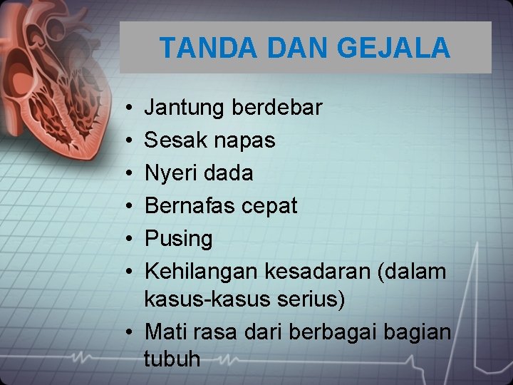 ASUHAN KEPERAWATAN PADA PASIEN TNS DENGAN SUPRAVENTRIKULAR TAKIKARDI