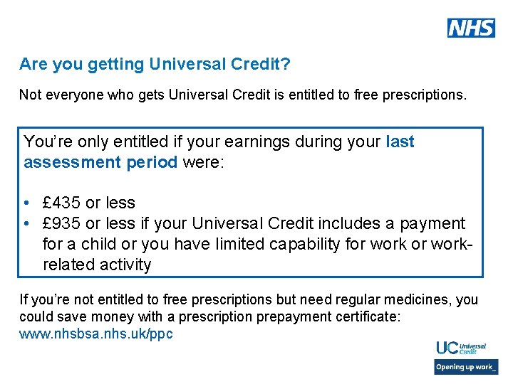 Are you getting Universal Credit? Not everyone who gets Universal Credit is entitled to