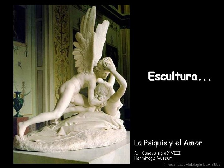 Escultura. . . La Psiquis y el Amor A. Canova siglo XVIII Hermitage Museum