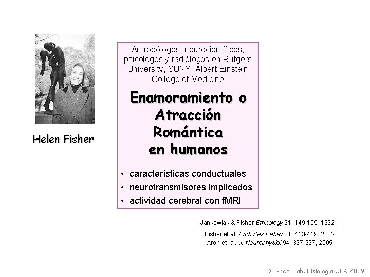 Antropólogos, neurocientíficos, psicólogos y radiólogos en Rutgers University, SUNY, Albert Einstein College of Medicine