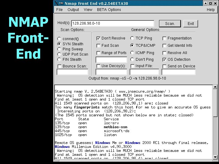 NMAP Front. End 