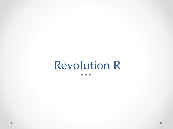 Revolution R 