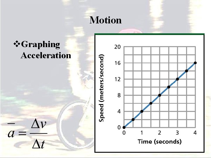 Motion v. Graphing Acceleration 