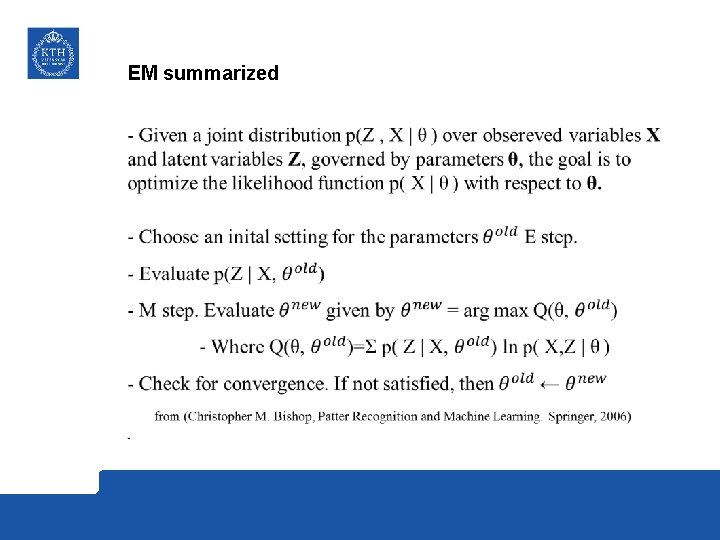 EM summarized 