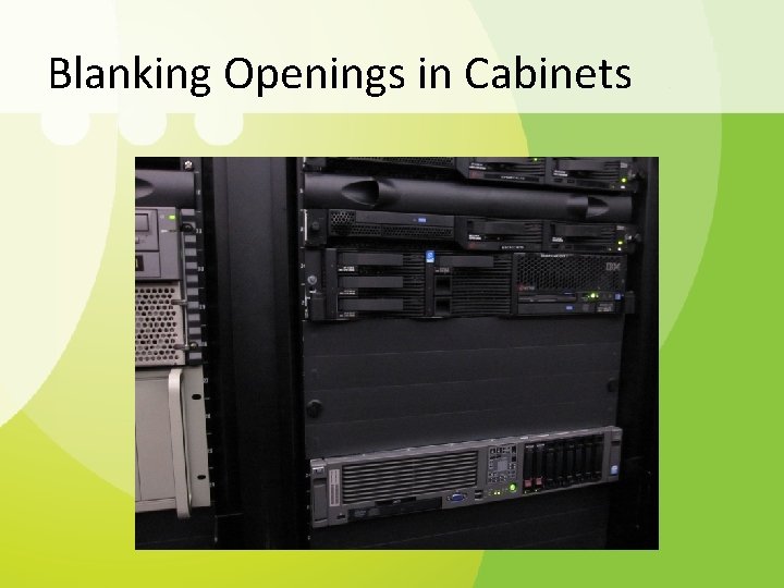 Blanking Openings in Cabinets 