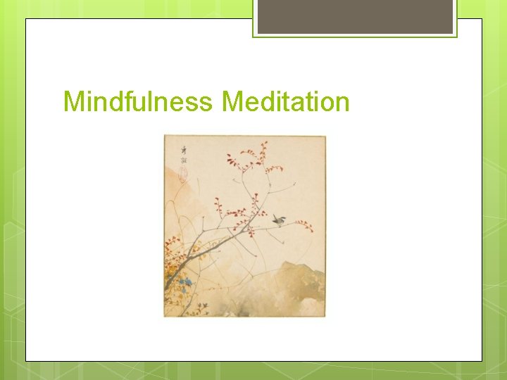 Mindfulness Meditation 