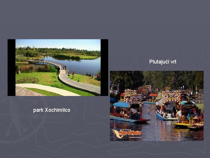 Plutajući vrt park Xochimilco 