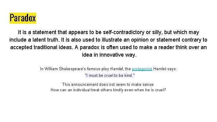 Paradox It is a statement that appears to be self-contradictory or silly, but which Paradox It is a statement that appears to be self-contradictory or silly, but which