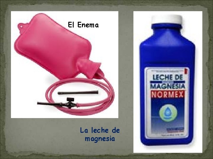 El Enema La leche de magnesia 