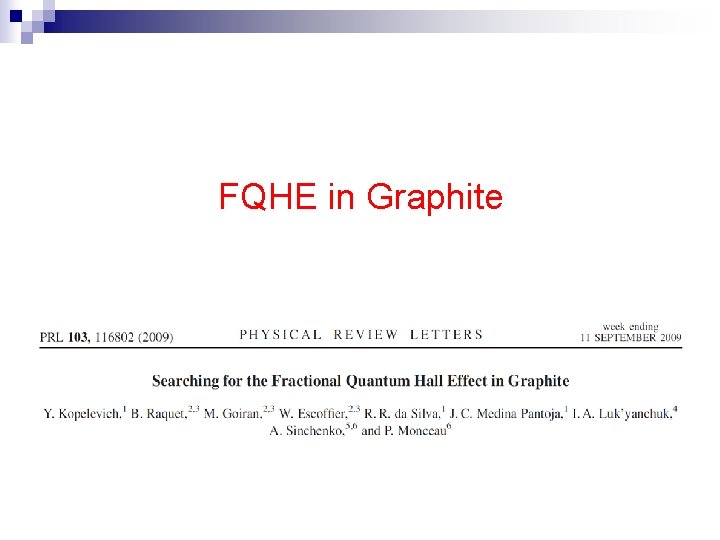FQHE in Graphite 