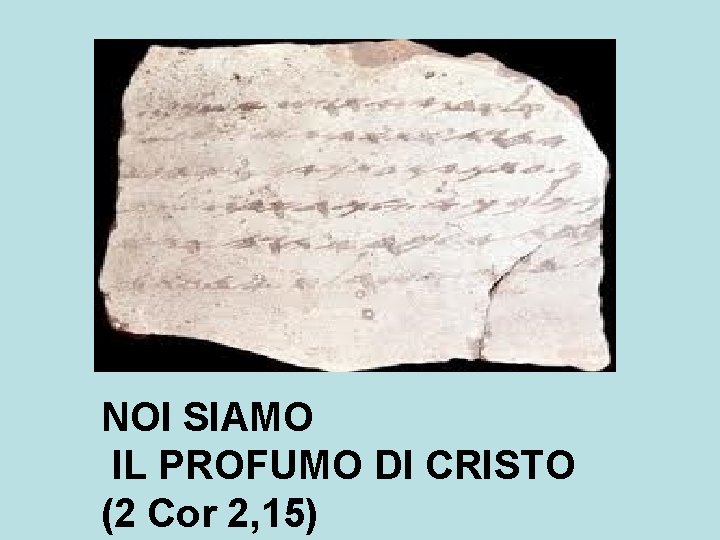 NOI SIAMO IL PROFUMO DI CRISTO (2 Cor 2, 15) 