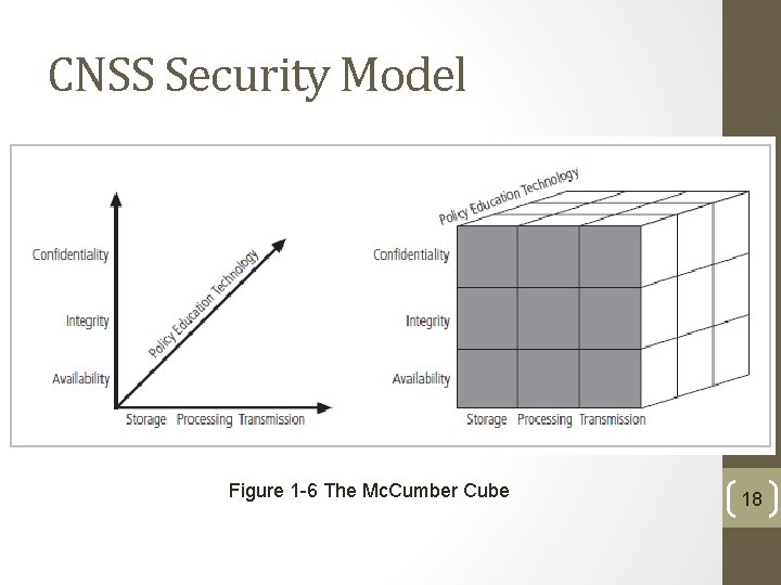 Principles of Information Security, Fourth Edition CNSS Security Model Figure 1 -6 The Mc.