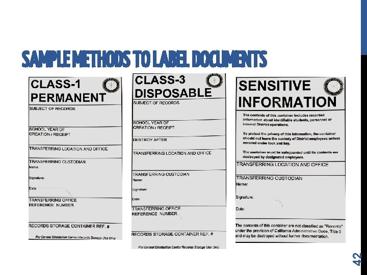 42 SAMPLE METHODS TO LABEL DOCUMENTS 42 SAMPLE METHODS TO LABEL DOCUMENTS