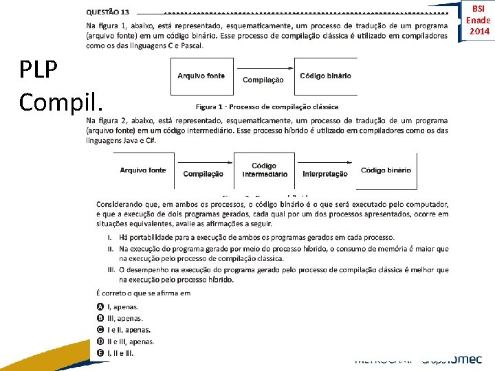 BSI Enade 2014 PLP Compil. 