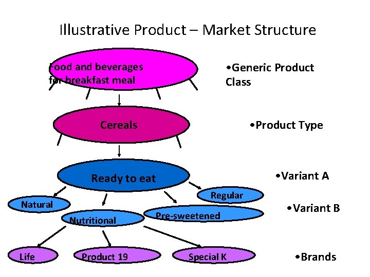 Illustrative Product – Market Structure • Generic Product Class Food and beverages for breakfast