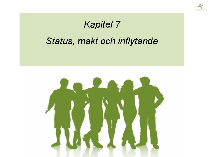 Kapitel 7 Status, makt och inflytande 