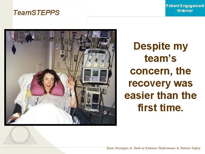 Patient Engagement Webinar Team. STEPPS Despite my team’s concern, the recovery was easier than