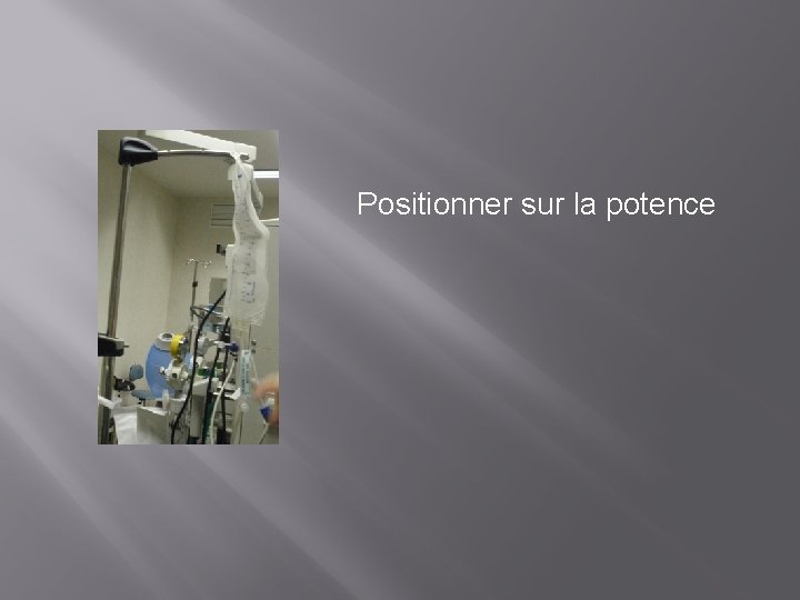 Positionner sur la potence 