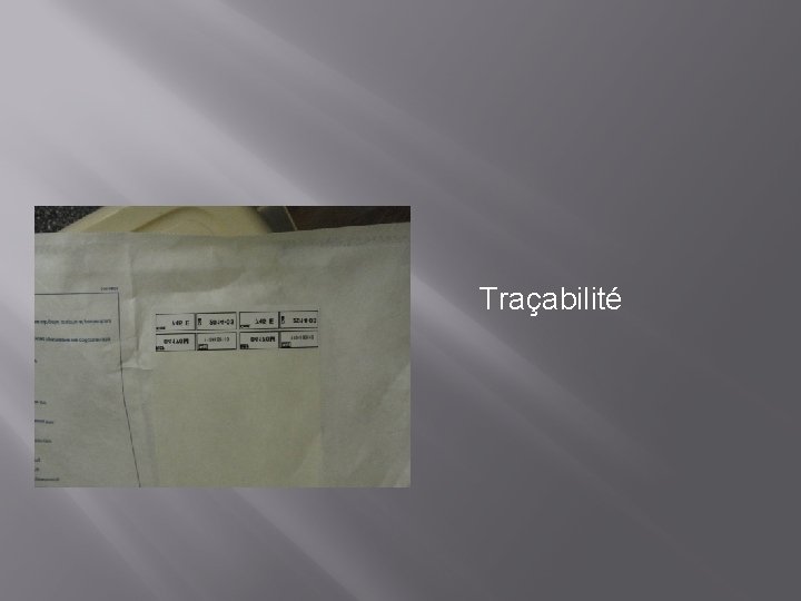 Traçabilité 
