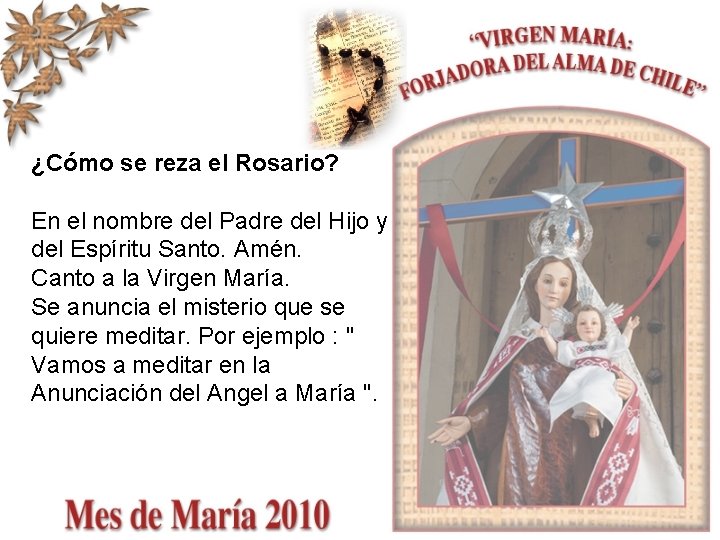 ¿Cómo se reza el Rosario? En el nombre del Padre del Hijo y del