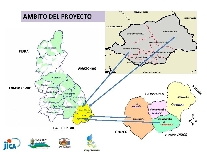 AMBITO DEL PROYECTO PIURA AMAZONAS LAMBAYEQUE LA LIBERTAD 