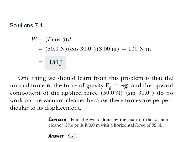 Solutions 7. 1 11 Solutions 7. 1 11