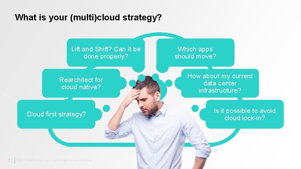 What is your (multi)cloud strategy? Lift and Shift? Can it be done properly? Rearchitect