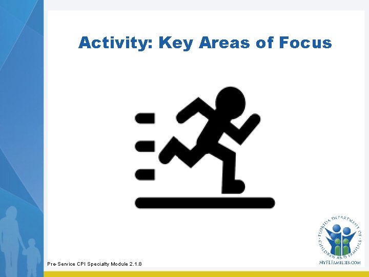 Activity: Key Areas of Focus Pre-Service CPI Specialty Module 2. 1. 8 