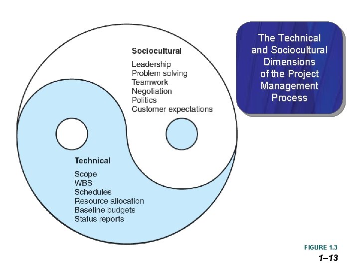 The Technical and Sociocultural Dimensions of the Project Management Process FIGURE 1. 3 1–