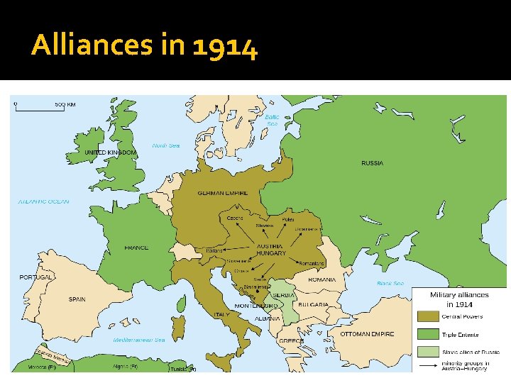 Alliances in 1914 