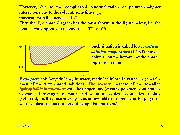 However, due to the complicated renormalization of polymer-polymer interactions due to the solvent, sometimes