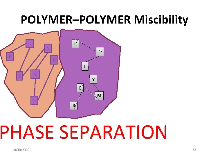 POLYMER–POLYMER Miscibility O P Y P O R L L M Y E E