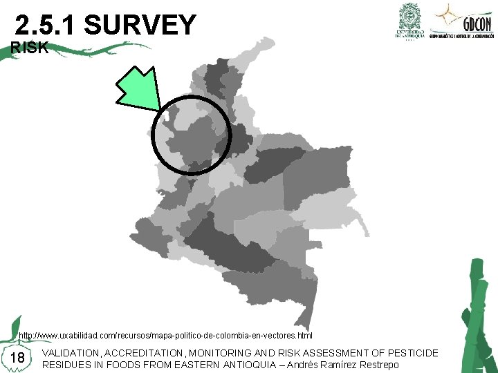 2. 5. 1 SURVEY RISK http: //www. uxabilidad. com/recursos/mapa-politico-de-colombia-en-vectores. html 18 VALIDATION, ACCREDITATION, MONITORING