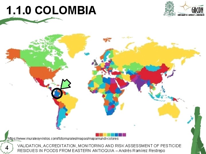 1. 1. 0 COLOMBIA https: //www. muralesyvinilos. com/fotomurales/mapamundi-colores 4 VALIDATION, ACCREDITATION, MONITORING AND RISK