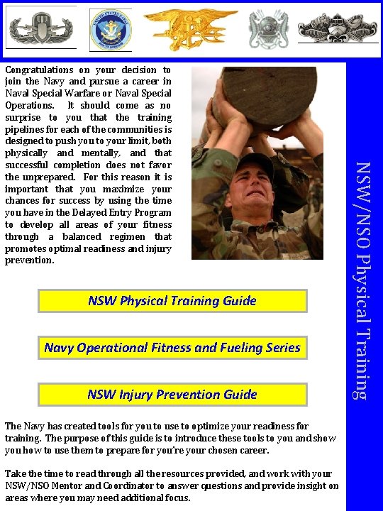 Picture Here NSW Physical Training Guide Navy Operational Fitness and Fueling Series NSW Injury