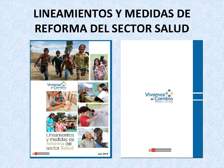 LINEAMIENTOS Y MEDIDAS DE REFORMA DEL SECTOR SALUD 