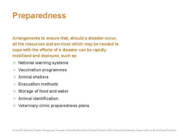 Preparedness Arrangements to ensure that, should a disaster occur, all the resources and services Preparedness Arrangements to ensure that, should a disaster occur, all the resources and services