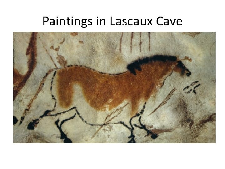 Paintings in Lascaux Cave 