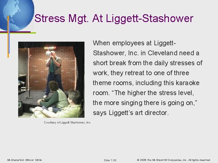 Stress Mgt. At Liggett-Stashower When employees at Liggett. Stashower, Inc. in Cleveland need a