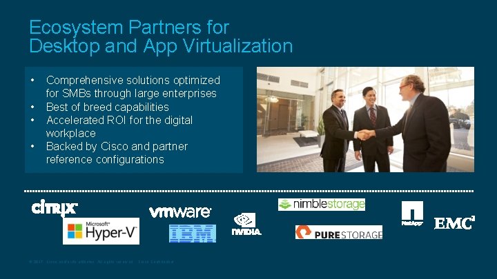 Ecosystem Partners for Desktop and App Virtualization • • Comprehensive solutions optimized for SMBs