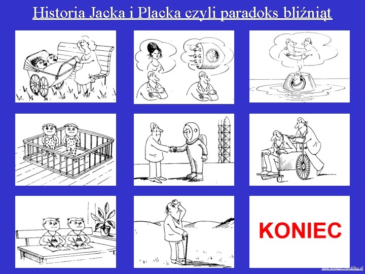 Historia Jacka i Placka czyli paradoks bliźniąt www. profezor. republika. pl 