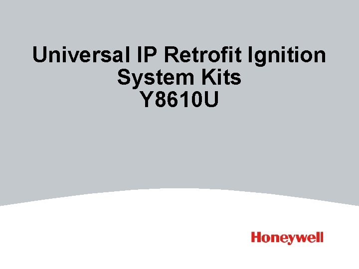 Universal IP Retrofit Ignition System Kits Y 8610 U 