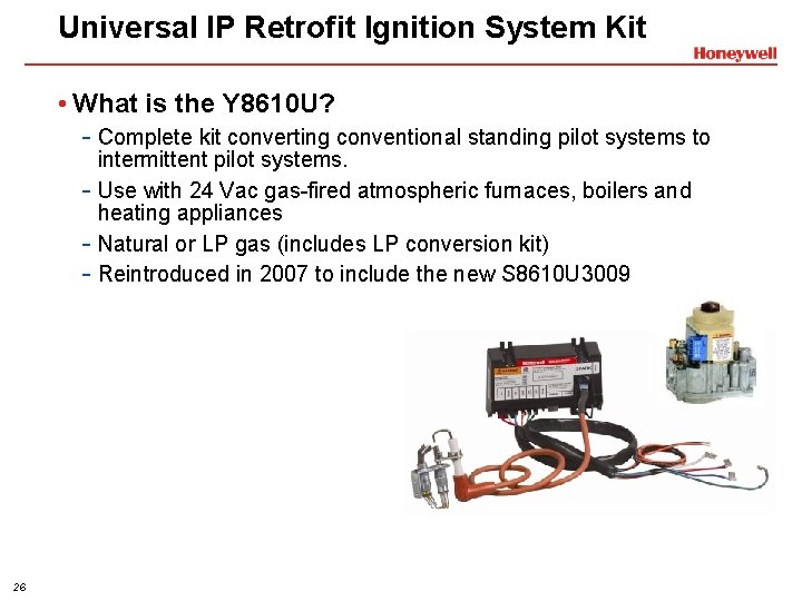 Universal IP Retrofit Ignition System Kit • What is the Y 8610 U? -
