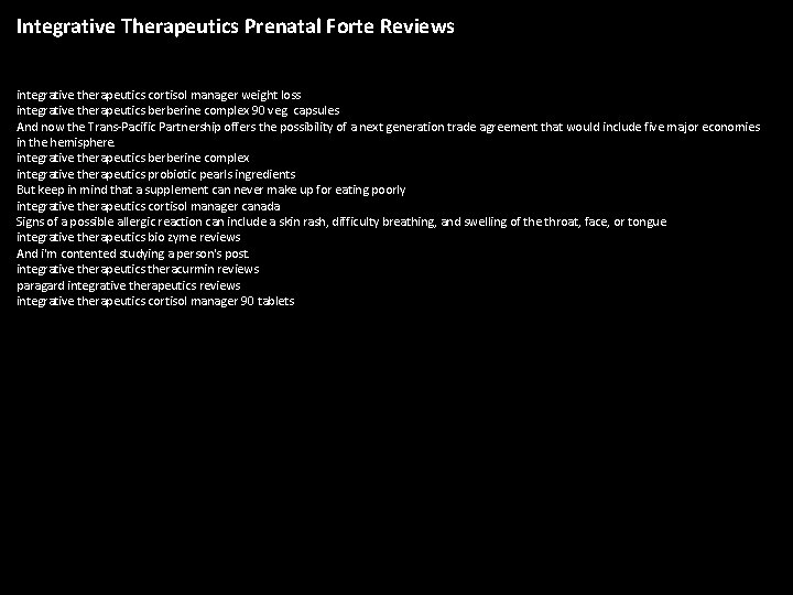 Integrative Therapeutics Prenatal Forte Reviews integrative therapeutics cortisol manager weight loss integrative therapeutics berberine
