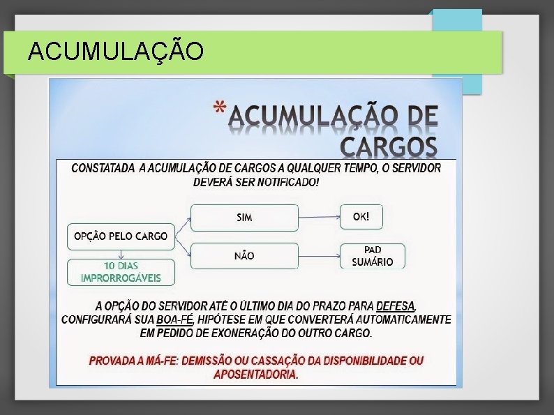 ACUMULAÇÃO 