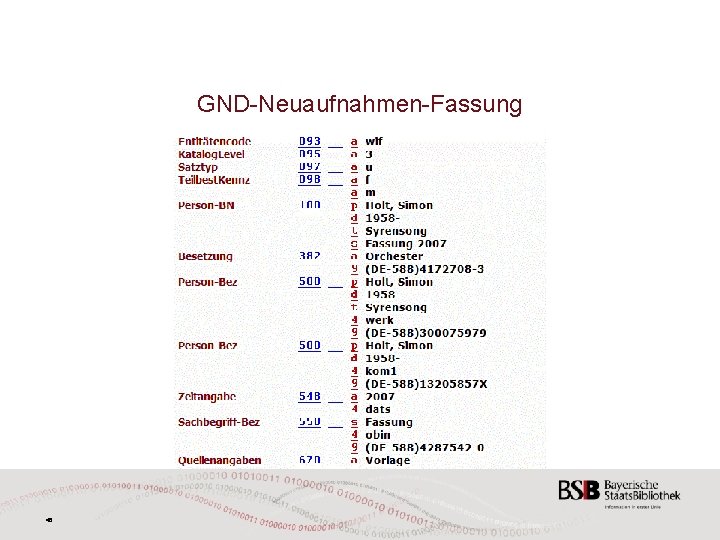 GND-Neuaufnahmen-Fassung 46 